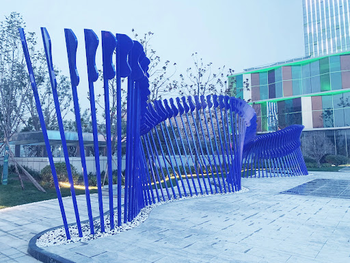 Blue Sculpture Profile